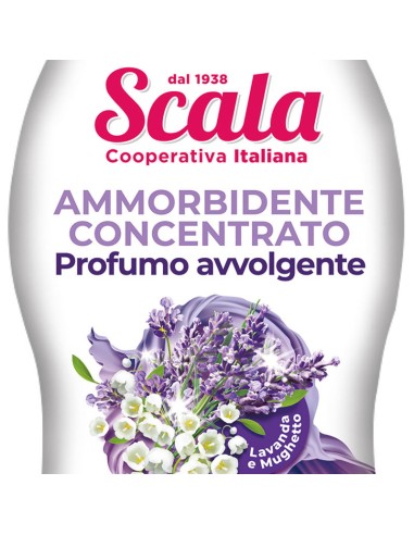 scala ammorbidente per bucato 1500ml - 60 lavaggi - lavanda e mughetto: tuttocasashop.live: prodotti per bucato e tessuti