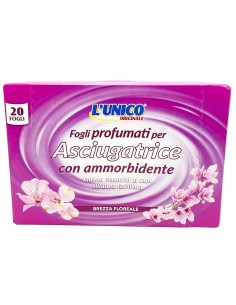 l'unico 20 fogli profumati per asciugatrice con ammorbidente - br. floreale: tuttocasashop.live: prodotti per bucato e tessuti