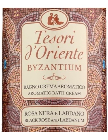 tesori d'oriente bagnoschiuma 500ml - byzantinum - rosa nera e labdano: tuttocasashop.live: igiene e cura della persona