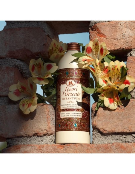 tesori d'oriente bagnoschiuma 500ml - byzantinum - rosa nera e labdano: tuttocasashop.live: igiene e cura della persona