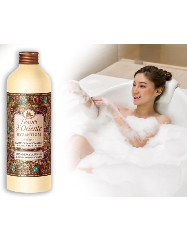 tesori d'oriente bagnoschiuma 500ml - byzantinum - rosa nera e labdano: tuttocasashop.live: igiene e cura della persona