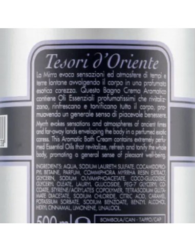 tesori d'oriente bagnoschiuma 500ml - mirra: tuttocasashop.live: igiene e cura della persona
