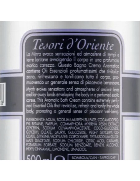 tesori d'oriente bagnoschiuma 500ml - mirra: tuttocasashop.live: igiene e cura della persona