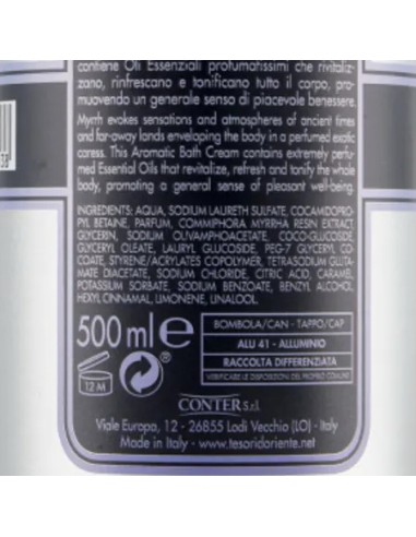 tesori d'oriente bagnoschiuma 500ml - mirra: tuttocasashop.live: igiene e cura della persona