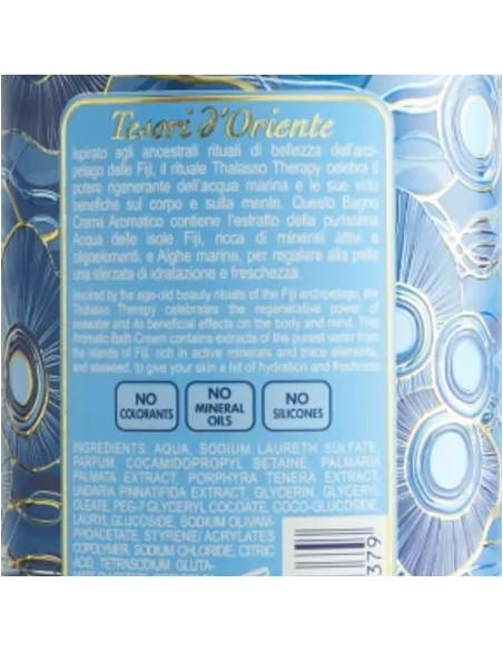 tesori d'oriente bagnoschiuma 500ml - thalasso - acqua delle figi e alghe m.: tuttocasashop.live: igiene e cura della persona