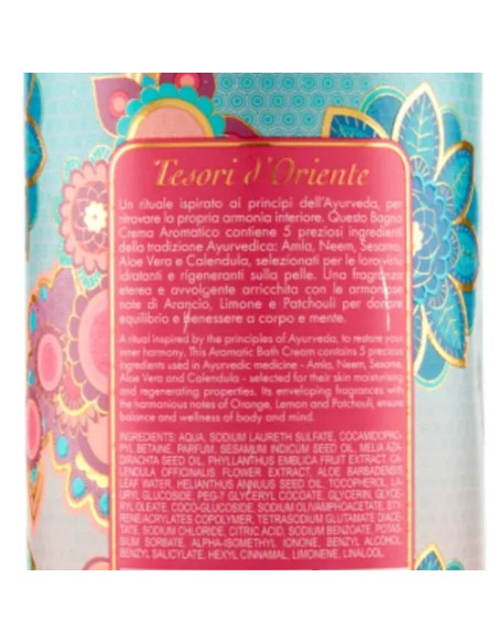 tesori d'oriente bagnoschiuma 500ml - ayurveda - amla e patchouli: tuttocasashop.live: igiene e cura della persona