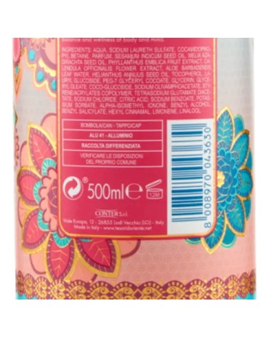 tesori d'oriente bagnoschiuma 500ml - ayurveda - amla e patchouli: tuttocasashop.live: igiene e cura della persona