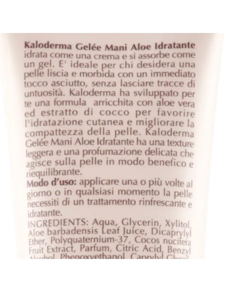 kaloderma gelee aloe 100ml - crema mani per pelle normale, secca, screpolata: tuttocasashop.live: igiene e cura della persona