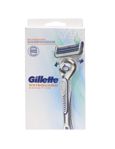 gillette skinguard rasoio - base con 1 testina ricambio - pelle sensibile: tuttocasashop.live: igiene e cura della persona