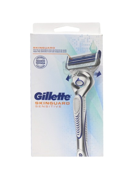 gillette skinguard rasoio - base con 1 testina ricambio - pelle sensibile: tuttocasashop.live: igiene e cura della persona