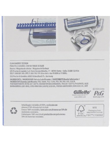 gillette skinguard rasoio - base con 1 testina ricambio - pelle sensibile: tuttocasashop.live: igiene e cura della persona