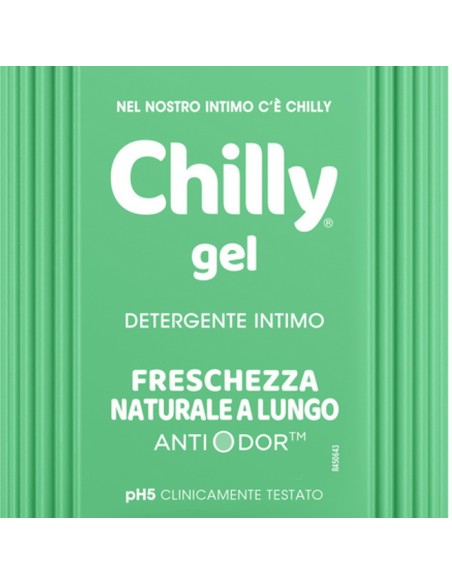 chilly detergente intimo 200ml - gel freschezza naturale a lungo - antiodor: tuttocasashop.live: igiene e cura della persona