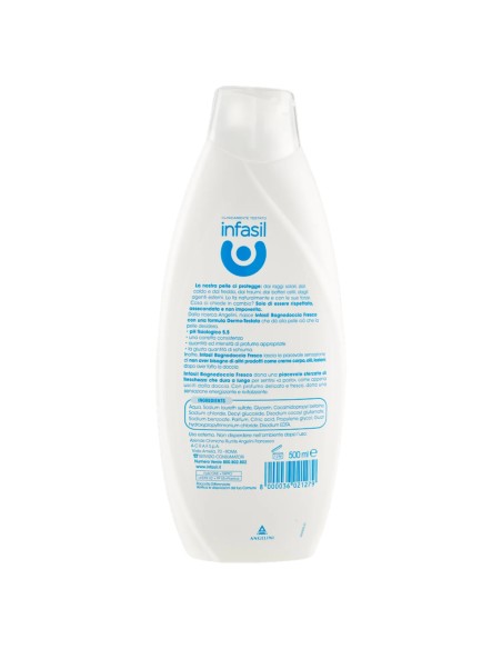 infasil bagnodoccia - 500ml - fresco rivitalizzante - ph 5.5 fisiologico: tuttocasashop.live: igiene e cura della persona