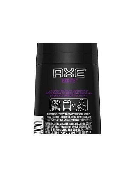 axe deodorante body spray for men - 150ml - excite: tuttocasashop.live: igiene e cura della persona