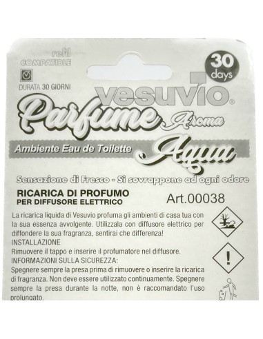 vesuvio ricarica deodorante elettrico compatibile ambipur - aqua: tuttocasashop.live: pulizia e cura della casa