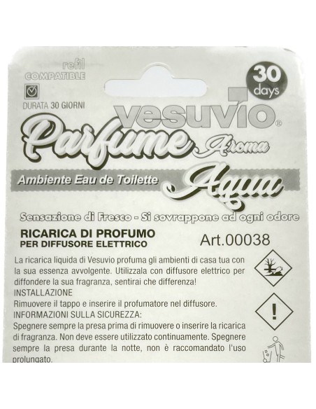 vesuvio ricarica deodorante elettrico compatibile ambipur - aqua: tuttocasashop.live: pulizia e cura della casa