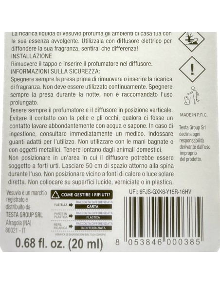 vesuvio ricarica deodorante elettrico compatibile ambipur - aqua: tuttocasashop.live: pulizia e cura della casa