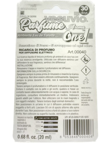 vesuvio ricarica deodorante elettrico compatibile ambipur - one 1: tuttocasashop.live: pulizia e cura della casa