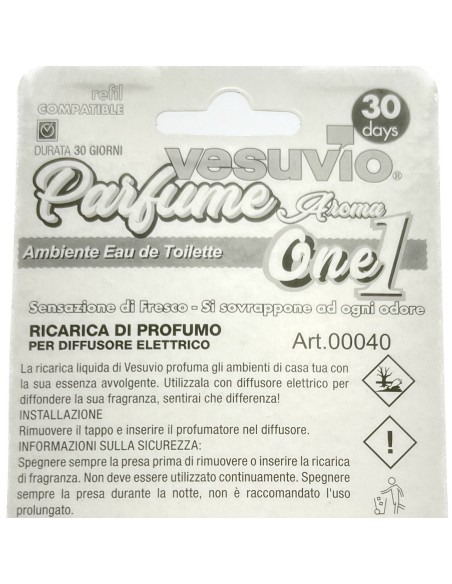 vesuvio ricarica deodorante elettrico compatibile ambipur - one 1: tuttocasashop.live: pulizia e cura della casa