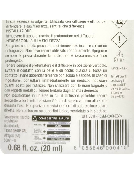 vesuvio ricarica deodorante elettrico compatibile ambipur - queen: tuttocasashop.live: pulizia e cura della casa