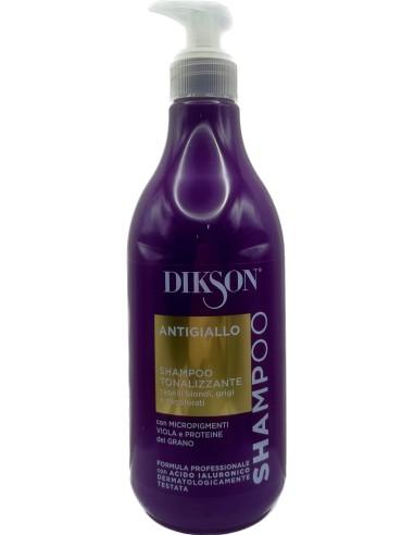 dikson shampoo 500ml - antigiallo - per capelli biondi e decolorati: tuttocasashop.live: igiene e cura della persona