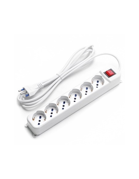 multipresa 6 posti universali con interruttore - cavo 1.5m - spina 16a: tuttocasashop.live: altro - bazar