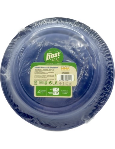 the best 25 piatti plastica riutilizzabili - dessert diametro 17cm - blu: tuttocasashop.live: carta & monouso