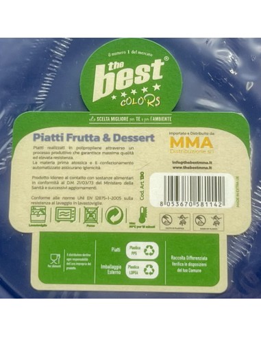 the best 25 piatti plastica riutilizzabili - dessert diametro 17cm - blu: tuttocasashop.live: carta & monouso