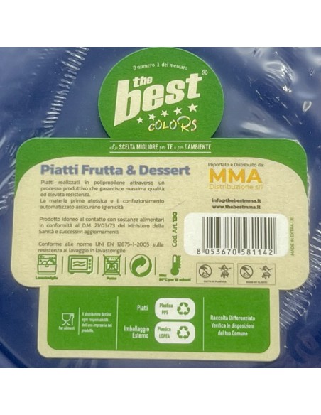 the best 25 piatti plastica riutilizzabili - dessert diametro 17cm - blu: tuttocasashop.live: carta & monouso