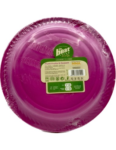 the best 25 piatti plastica riutilizzabili - dessert diametro 17cm - fucsia: tuttocasashop.live: carta & monouso