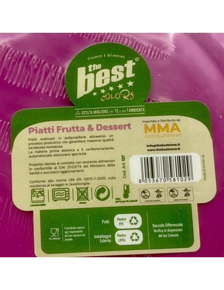the best 25 piatti plastica riutilizzabili - dessert diametro 17cm - fucsia: tuttocasashop.live: carta & monouso
