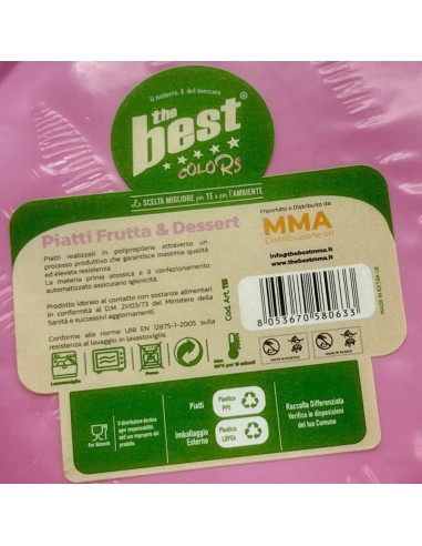 the best 25 piatti plastica riutilizzabili - dessert diametro 17cm - rosa: tuttocasashop.live: carta & monouso