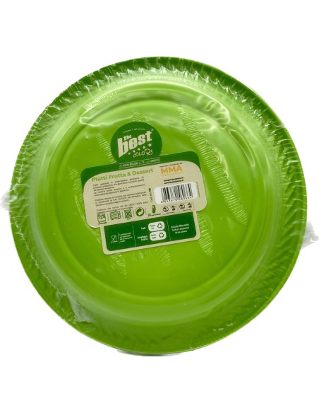 the best 25 piatti plastica riutilizzabili - dessert diametro 17cm - verde: tuttocasashop.live: carta & monouso