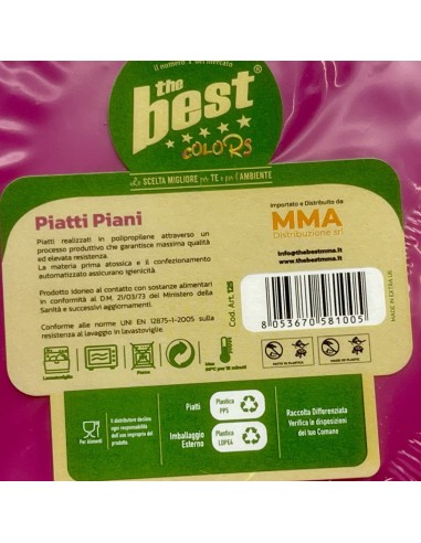 the best 20 piatti plastica riutilizzabili - piani diametro 22cm - fucsia: tuttocasashop.live: carta & monouso