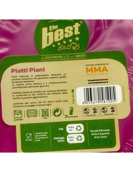 the best 20 piatti plastica riutilizzabili - piani diametro 22cm - fucsia: tuttocasashop.live: carta & monouso