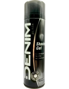 denim shaving gel - schiuma da barba gel - 200ml - black: tuttocasashop.live: igiene e cura della persona