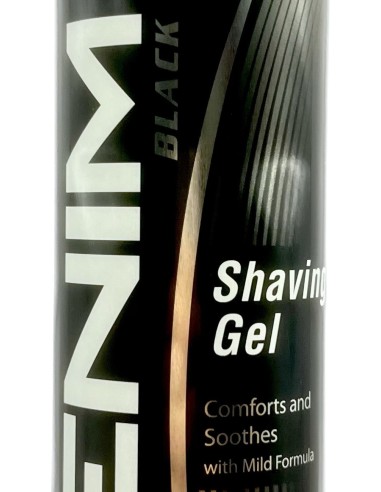 denim shaving gel - schiuma da barba gel - 200ml - black: tuttocasashop.live: igiene e cura della persona