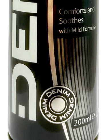 denim shaving gel - schiuma da barba gel - 200ml - black: tuttocasashop.live: igiene e cura della persona