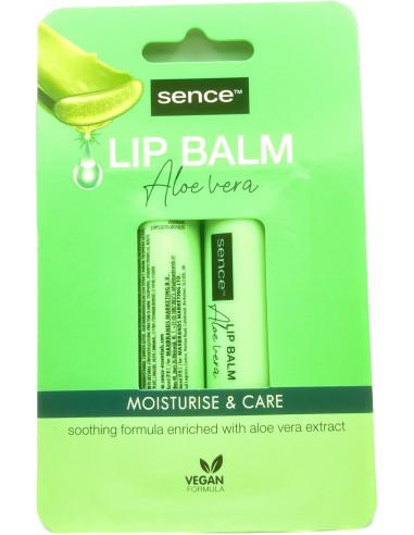 sence lip balm - 2 stick protettivo labbra da 4.3g - aloe vera: tuttocasashop.live: igiene e cura della persona