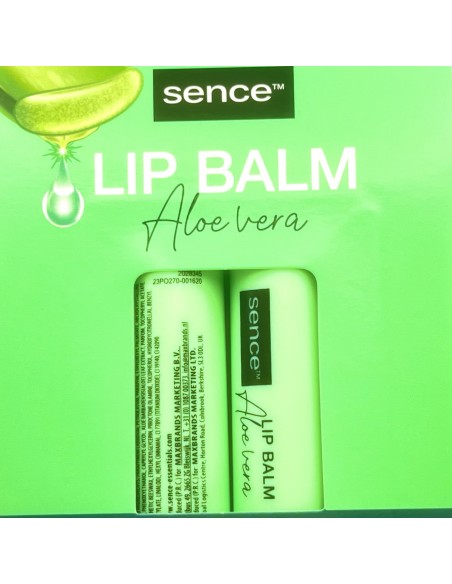 sence lip balm - 2 stick protettivo labbra da 4.3g - aloe vera: tuttocasashop.live: igiene e cura della persona