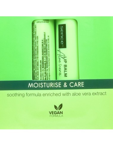 sence lip balm - 2 stick protettivo labbra da 4.3g - aloe vera: tuttocasashop.live: igiene e cura della persona
