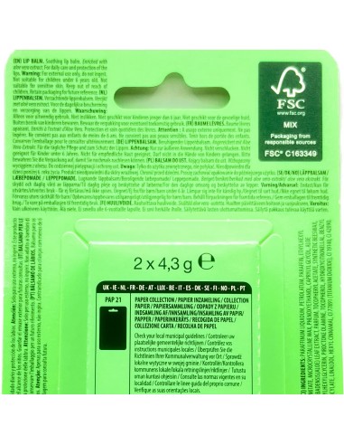 sence lip balm - 2 stick protettivo labbra da 4.3g - aloe vera: tuttocasashop.live: igiene e cura della persona