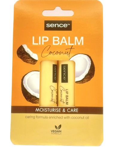 sence lip balm - 2 stick protettivo labbra da 4.3g - coconut: tuttocasashop.live: igiene e cura della persona