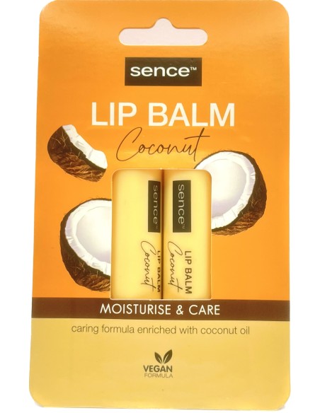 sence lip balm - 2 stick protettivo labbra da 4.3g - coconut: tuttocasashop.live: igiene e cura della persona