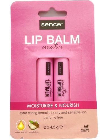 sence lip balm - 2 stick protettivo labbra da 4.3g - sensitive: tuttocasashop.live: igiene e cura della persona