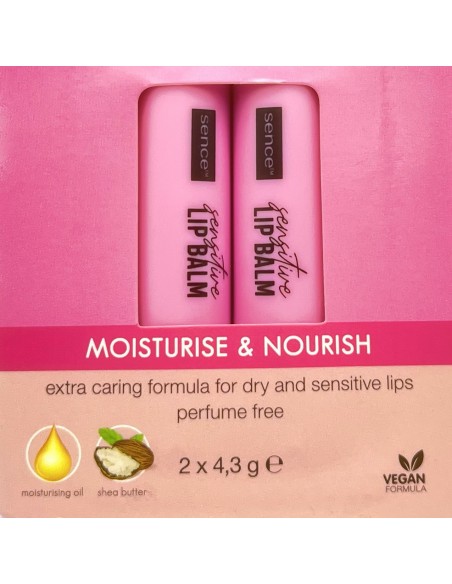 sence lip balm - 2 stick protettivo labbra da 4.3g - sensitive: tuttocasashop.live: igiene e cura della persona