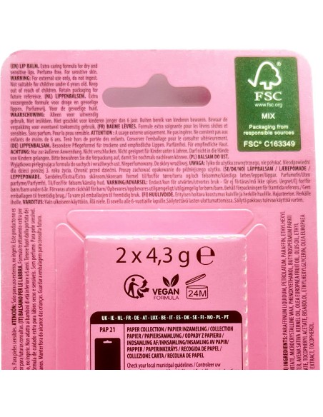 sence lip balm - 2 stick protettivo labbra da 4.3g - sensitive: tuttocasashop.live: igiene e cura della persona