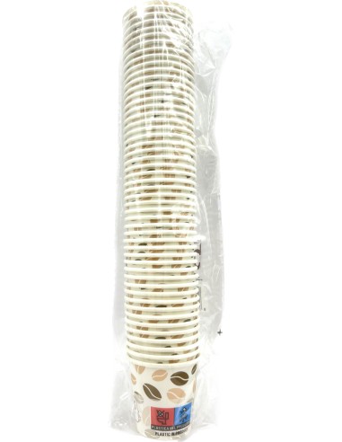sofys bicchieri caffe' monouso in carta da 75ml - 50 pezzi - bianco: tuttocasashop.live: carta & monouso