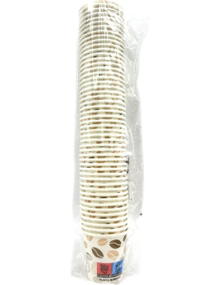 sofys bicchieri caffe' monouso in carta da 75ml - 50 pezzi - bianco: tuttocasashop.live: carta & monouso