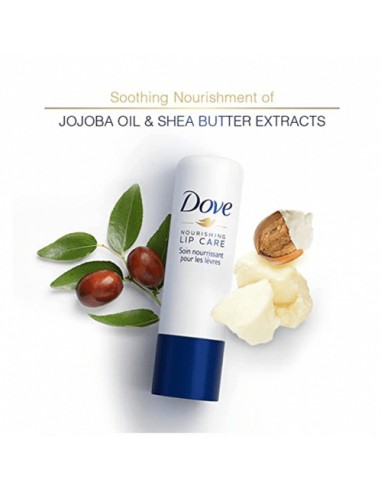dove balsamo labbra stick 4.8g - nourishing lip care - essential - nutriente: tuttocasashop.live: igiene e cura della persona
